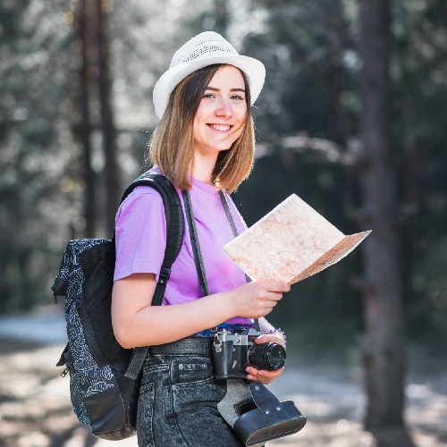 Cheerful-tourist